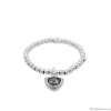 Браслет Ciclon, Genesis, стрейч, с кристаллом, CN-251109 серый