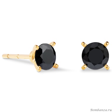 Серьги Coeur de Lion, Black-Gold, 0207/21-1316 Серьги Coeur de Lion, Black-Gold, 0207/21-1316