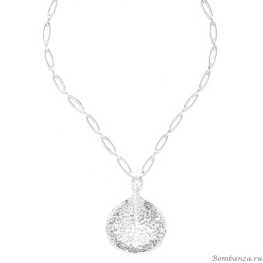 Колье Ori Tao, Petales, с лепестком, OT24.1-15-31713 серебристый