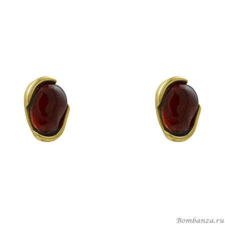 Пусеты Ciclon, DAILA MARRON A230609-02 R/G