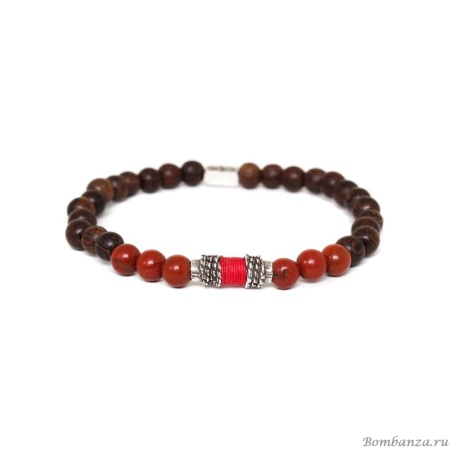 Браслет Nature Bijoux, Bobine, с роблес и яшмой, NB24.1-13-42953 коричневый Браслет Nature Bijoux, Bobine, с роблес и яшмой, NB24.1-13-42953 коричневый