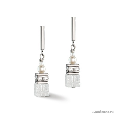 Серьги Coeur de Lion, White, 5086/21-1400 Серьги Coeur de Lion, White, 5086/21-1400