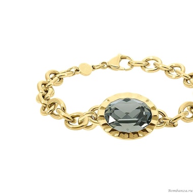 Браслет Qudo, TIVOLA UNICA big (G/P) Black diamond, 189540 Браслет Qudo, TIVOLA UNICA big (G/P) Black diamond, 189540
