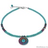 Колье Coeur de Lion, Turquoise Multicolour, 4741/10-0615