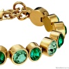 Браслет Dyrberg Kern, ELAINE SG EMERALD GREEN MIX, 450160