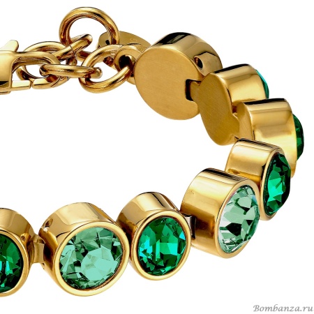 Браслет Dyrberg Kern, ELAINE SG EMERALD GREEN MIX, 450160