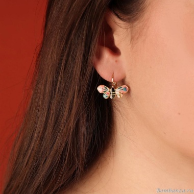 Серьги TARATATA, La via en rose, с цветной смолой и золотой краской, TT-H24-06743-205 розовый Серьги TARATATA, La via en rose, с цветной смолой и золотой краской, TT-H24-06743-205 розовый