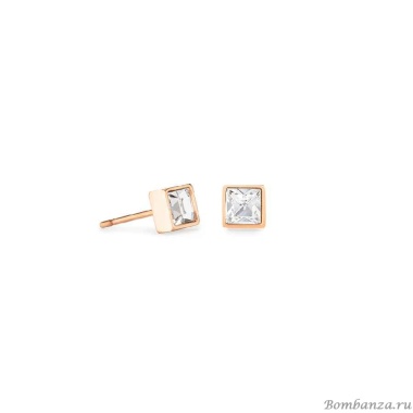 Серьги Coeur de Lion, Crystal-Rose Gold, 0501/21-1822 Серьги Coeur de Lion, Crystal-Rose Gold, 0501/21-1822