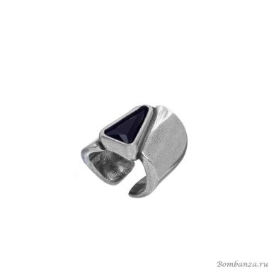 Кольцо Tra-la-ra, Odisea, разъемное, с кристаллом, TLR24-237P301 черный