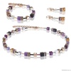 Колье Coeur de Lion GeoCUBE® Lilac-Beige 4905/10-0836. Германия