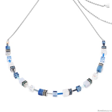 Колье Coeur de Lion, Blue-Silver, 3035/10-0717 Колье Coeur de Lion, Blue-Silver, 3035/10-0717