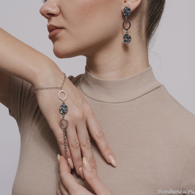 Браслет Boccadamo, "Hand Kiss" XBC014 BL/S, Италия