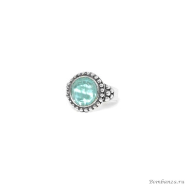 Кольцо Nature Bijoux, Darwin, разъемное, со вставкой из гелиотиса, NB23.2-19-24981 голубой