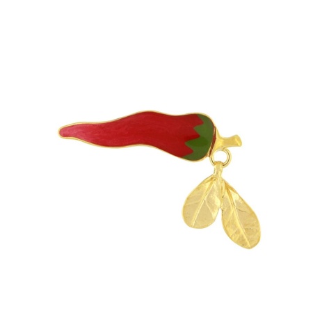 Брошь TARATATA, Paprika, с цветной смолой, TT-H25-12209-203 красный