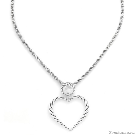 Колье Ori Tao, Merida, с сердцем, OT24.2-15-31820 серебристый