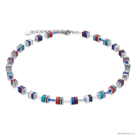 Колье Coeur de Lion, Blue-Red, 4409/10-0703