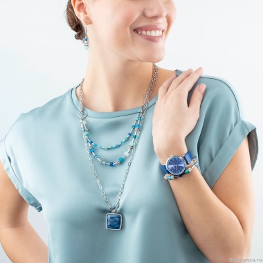 Колье Coeur de Lion, Turquoise, 4715/10-0600 Колье Coeur de Lion, Turquoise, 4715/10-0600
