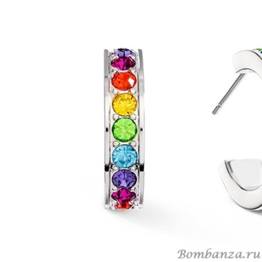 Пусеты Coeur de Lion, Multicolour Silver 0131/21-1517 Пусеты Coeur de Lion, Multicolour Silver 0131/21-1517