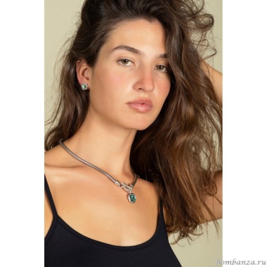 Колье Ciclon, Solitario, с кристаллом Swarovski, CN-EMO812 мятный