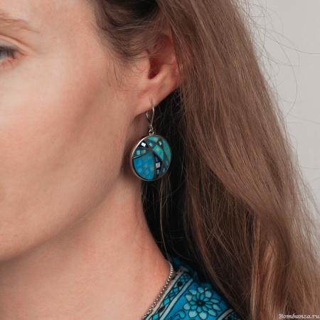 Серьги Fiore Luna,, AE01156-4 BL/S