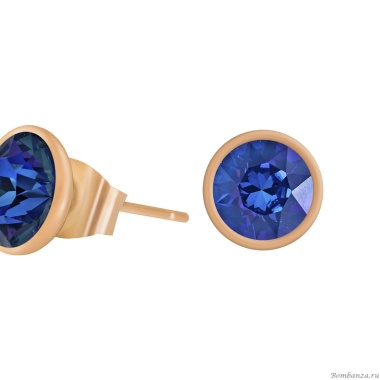 Пусеты Fiore Luna, Crystal Royal Blue