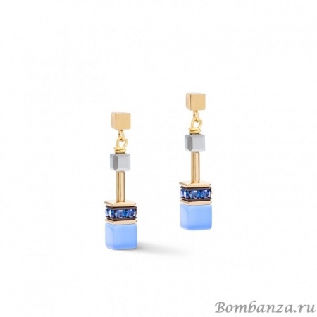 Серьги Coeur de Lion,  Blue-Gold 2839/21-0716. Германия