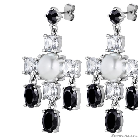 Серьги Dyrberg Kern, LEONORA SS CRYSTAL / BLACK, 430074