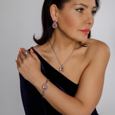 Кольцо Qudo, TIVOLA UNICA big (S/P) Light rose 54, 686638 Кольцо Qudo, TIVOLA UNICA big (S/P) Light rose 54, 686638