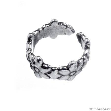Кольцо Ciclon, Fiore, разъемное, с цветами, металл, CN-221501-00 серебристый