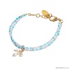 Браслет Lanzerotti, Marino, магнезит, жемчуг, шпинель, кристаллы, LZ-25.06-167 голубой