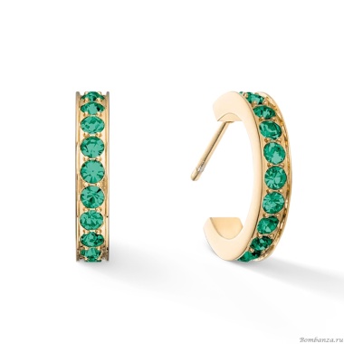 Серьги Coeur de Lion, Dark Green-Gold, 0127/21-0549 Серьги Coeur de Lion, Dark Green-Gold, 0127/21-0549