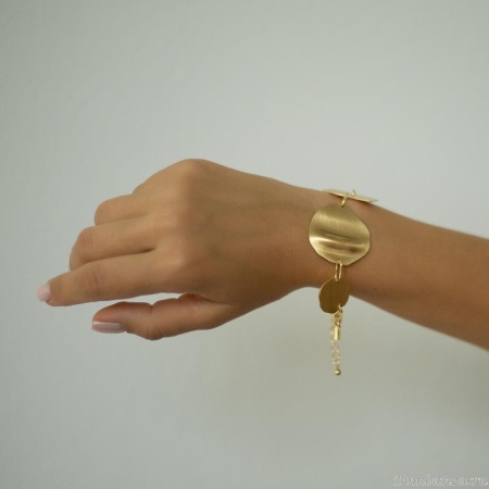 Браслет Dansk Copenhagen, Alaya, со вставками разных форм, DNSK25.2-7C2307025 золотистый