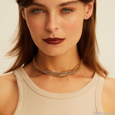 Колье VIDDA, Eternity, с кристаллами Swarovski, VD23.2-01780 голубой