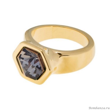 Кольцо VIDDA, Caramel, с кристаллом Swarovski, VD22-00964 серый, 18