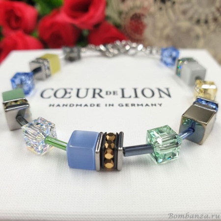 Комплект Coeur de Lion, Multicolour Gentle, серьги и браслет. Германия