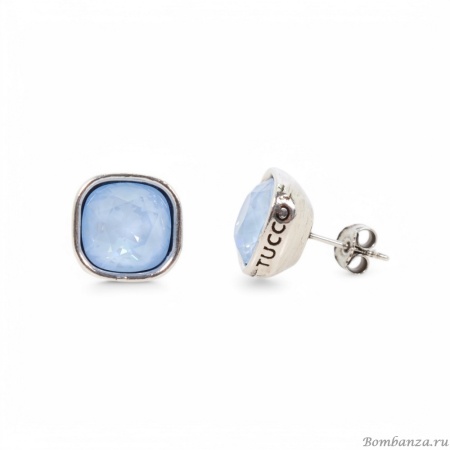 Серьги Tucco, Claire, с кристаллом, TC-TMPE97-P голубой