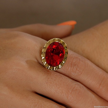 Кольцо Qudo, TIVOLA UNICA big (G/P) Siam 60, 686731 Кольцо Qudo, TIVOLA UNICA big (G/P) Siam 60, 686731