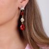 Серьги Moon Paris, Ringo Queen, асимметричные, с кристаллами, MRQ-24.05-004 красный Серьги Moon Paris, Ringo Queen, асимметричные, с кристаллами, MRQ-24.05-004 красный
