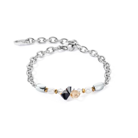 Браслет Coeur de Lion, Black-Crystal, 1134/30-1318