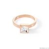 Кольцо Coeur de Lion, Brilliant Square Rose Gold, 0500/40-1822 58