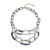 Колье Moon Paris, Lorian, с акриловыми звеньями, ML-23.03-024 оливковый Колье Moon Paris, Lorian, с акриловыми звеньями, ML-23.03-024 оливковый