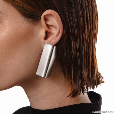 Серьги Katerina Vassou, Abby, минимализм, KV23-307631 серебристый Серьги Katerina Vassou, Abby, минимализм, KV23-307631 серебристый