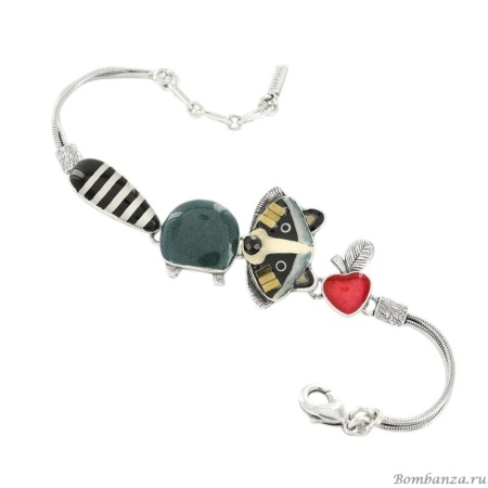 Браслет TARATATA, Raton lover, цветная смола, бусины, слюдяная пудра, TT-T25-03302-104 серый