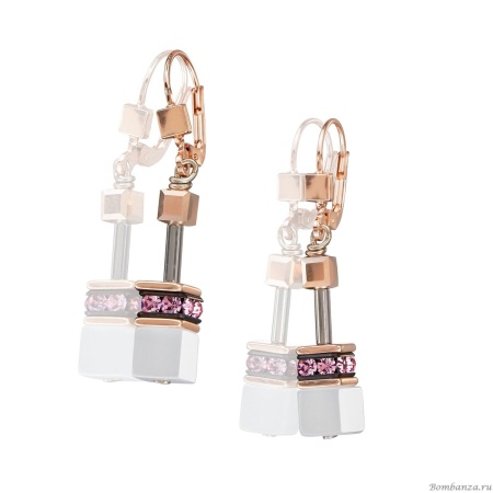 Серьги Coeur de Lion, Light Rose 4013/20-1920. Германия