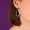 Серьги TARATATA, Ciboulette, со стеклянными бусинами, TT-E24-08963-10M серебристый Серьги TARATATA, Ciboulette, со стеклянными бусинами, TT-E24-08963-10M серебристый