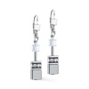 Серьги Coeur de Lion, Grey-Silver, 4015/20-1217 Серьги Coeur de Lion, Grey-Silver, 4015/20-1217