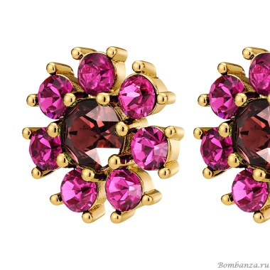 Серьги Dyrberg Kern, AUDE SG PINK /WINE, 450099 Серьги Dyrberg Kern, AUDE SG PINK /WINE, 450099