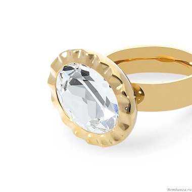 Кольцо Qudo, TIVOLA UNICA big (G/P) Crystal 60, 686704 Кольцо Qudo, TIVOLA UNICA big (G/P) Crystal 60, 686704