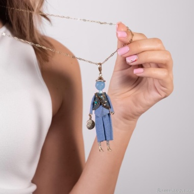 Подвеска Miamelie, кукла Валентайн, MiA-2504-CL5637 золотистый