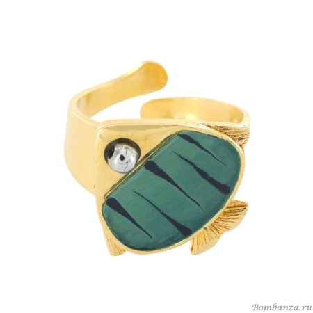 Кольцо TARATATA, Sushi, разъемное, со смолой и бусинами, TT-T25-06408-204 синий